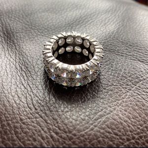 Double stacked diamond ring